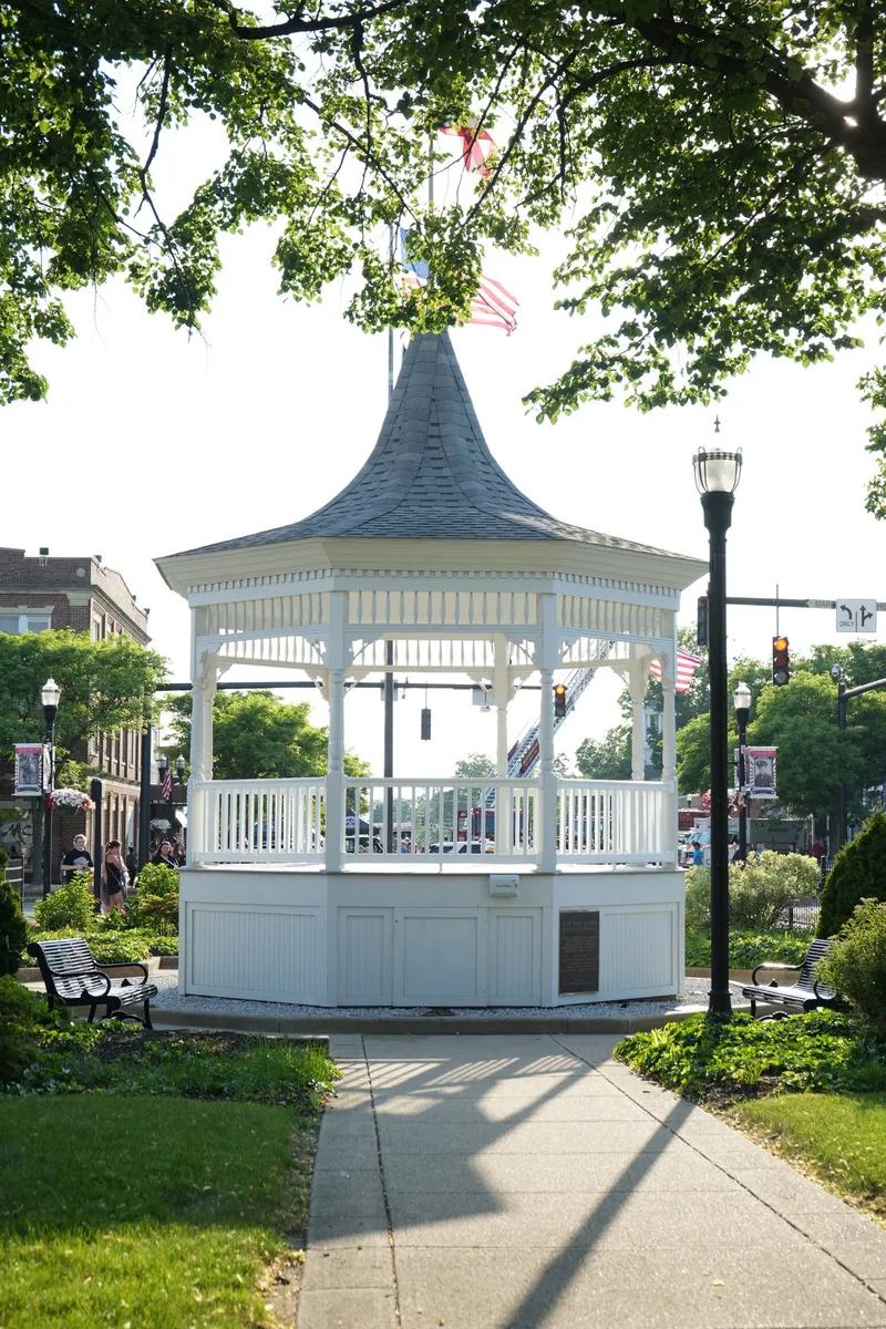 The downtown gazebo on the square
