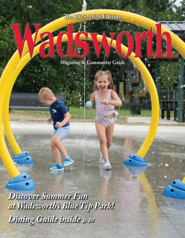 Cover of the 2025 to 2026 Wadsworth Magazine and Community Guide